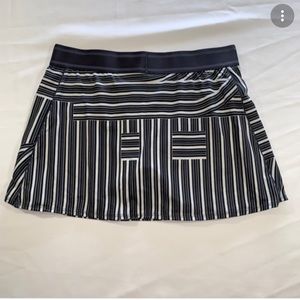 Nike Court Flex Dry Women's Tennis Skort Skirt Graphic Black Gray Small